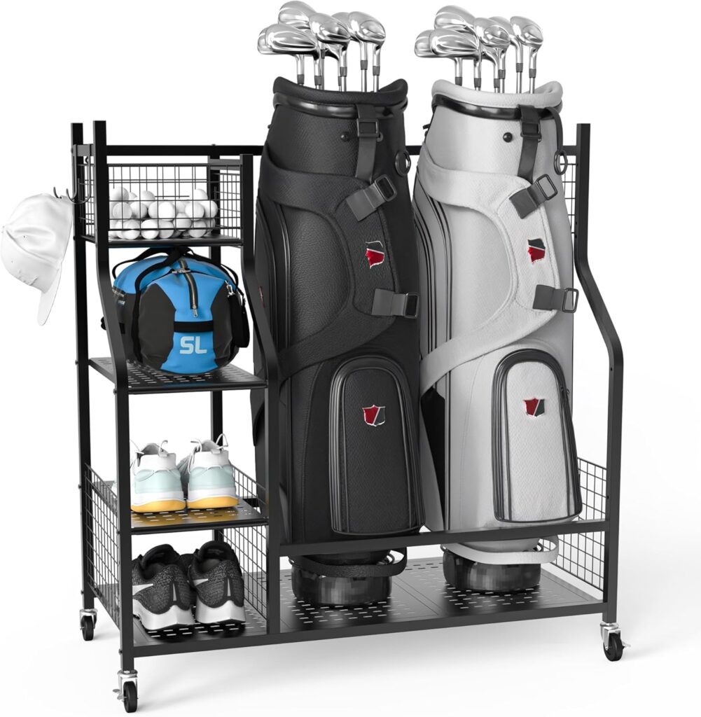 PLKOW-Golf-Bag-Storage-Garage-Organizer