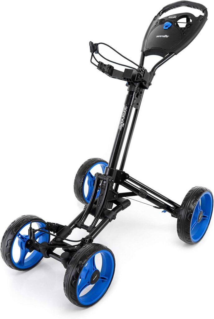 SereneLife-4-Wheel-Golf-Push-Cart